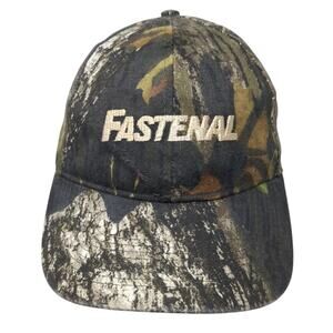 Fastenal Strapback Baseball Cap Multi One Size Adjustable Embroidered Camo